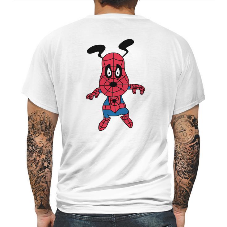 Spider Snoopy Mens Back Print T-shirt