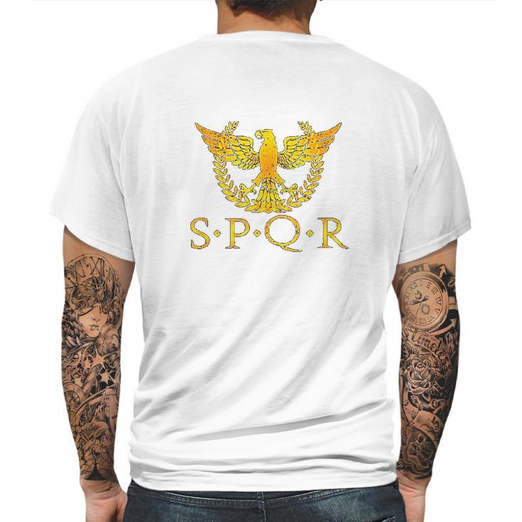 Spqr Senatus Populusque Romanus Mens Back Print T-shirt