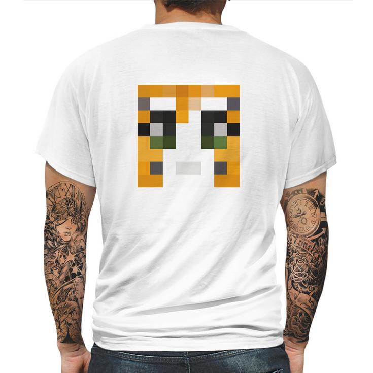 Stampy Minecraft Skin Mens Back Print T-shirt