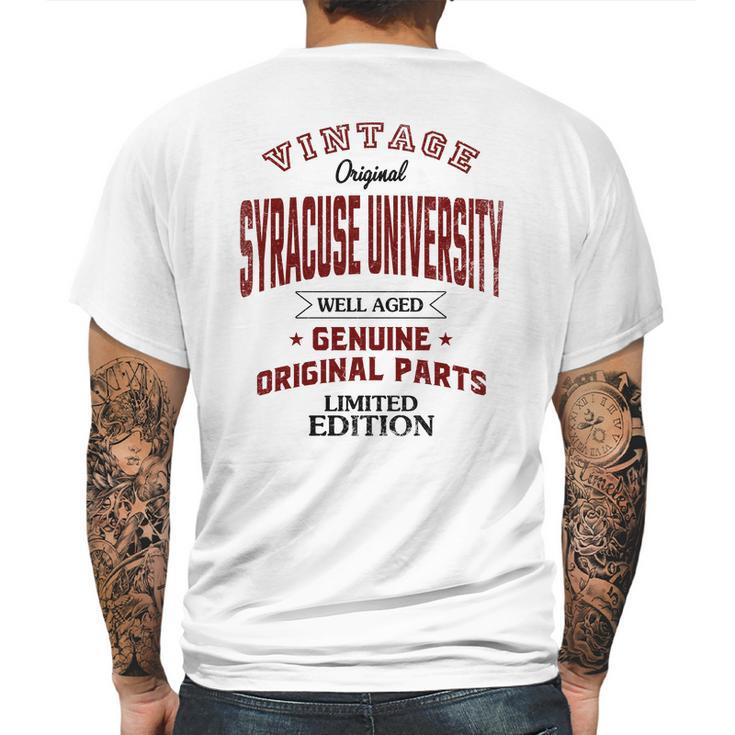 Syracuse University Well Aged Vintage Original Parts 2020 Mens Back Print T-shirt