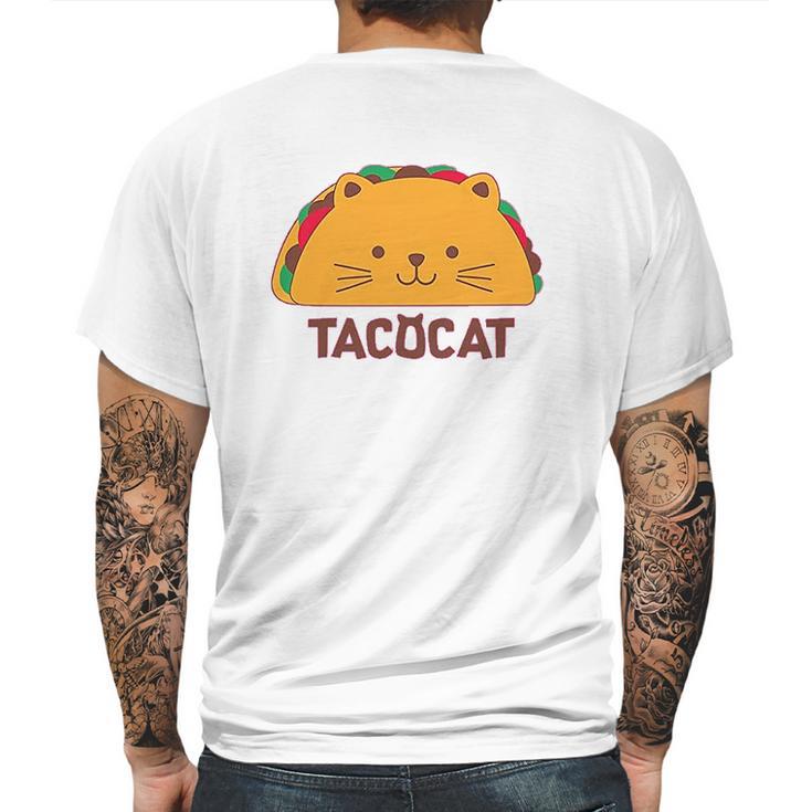 Tacocat Spelled Backwards Is Taco Cat Funny Mens Back Print T-shirt