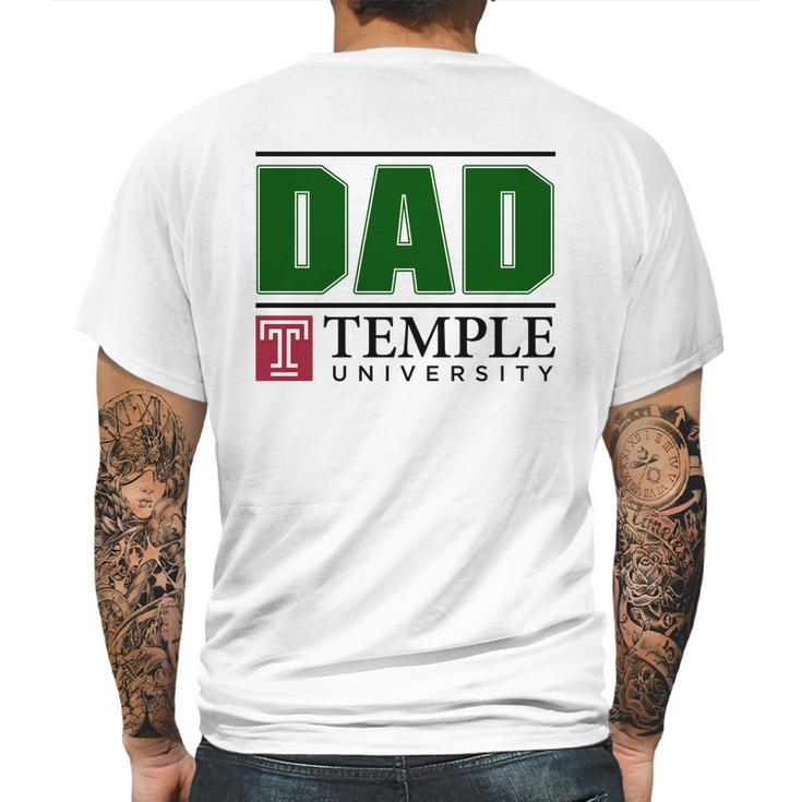 Temple University Proud Dad Parents Day 2020 Mens Back Print T-shirt