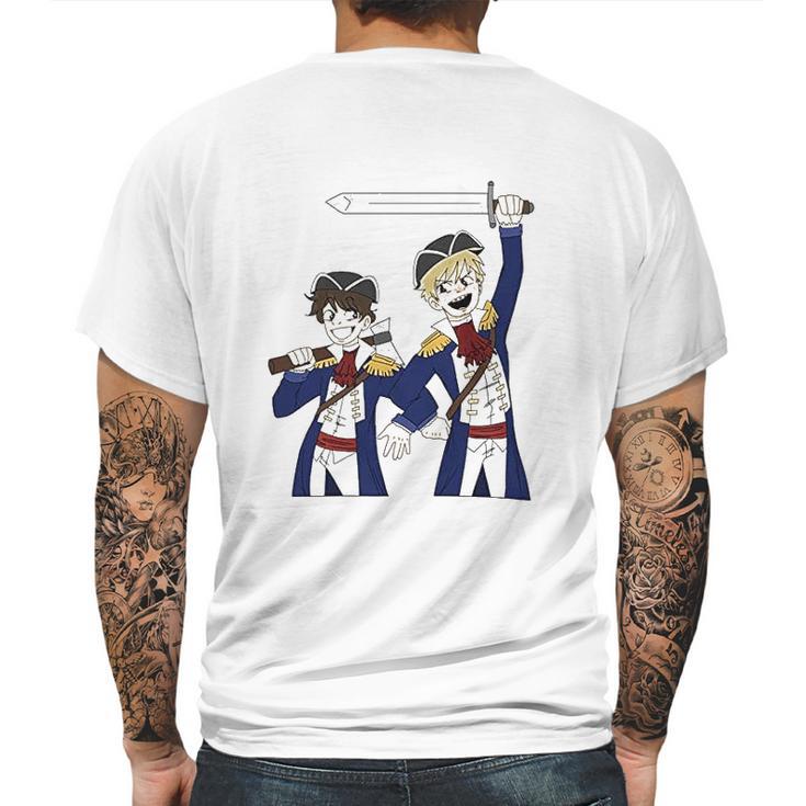 Tommy And Tubbo Mens Back Print T-shirt