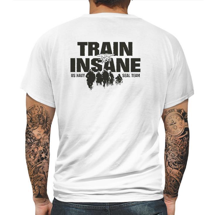 Train Insane Us Navy Seal Team Mens Back Print T-shirt