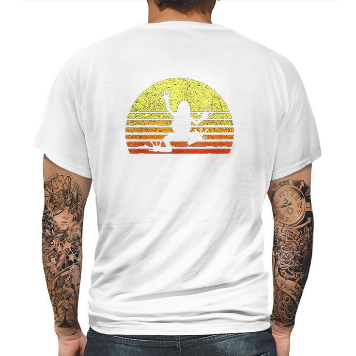 Tree Frog Design Save The Rainforest Retro Sun Vintage Mens Back Print T-shirt