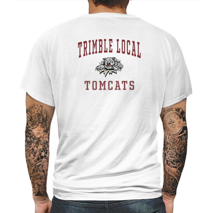 Trimble Local High School Tomcats C1 Mens Back Print T-shirt