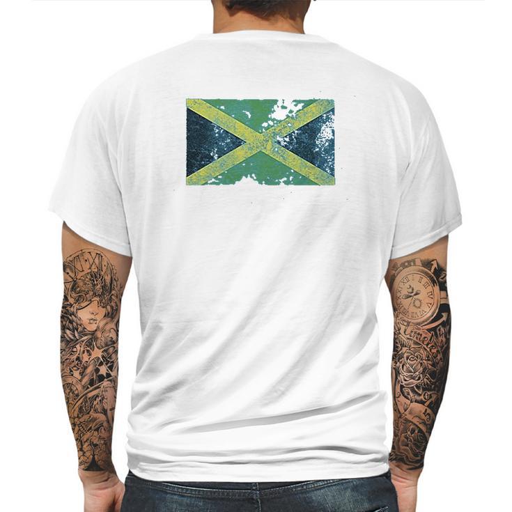 Trunk Candy Distressed Jamaica Flag Modern Fit Mens Back Print T-shirt