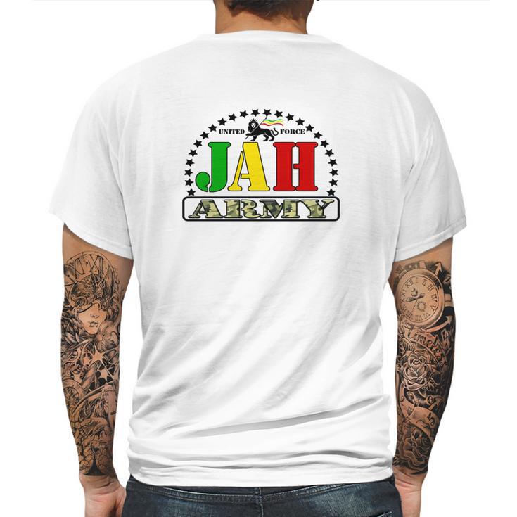 United Force Jah Army Mens Back Print T-shirt