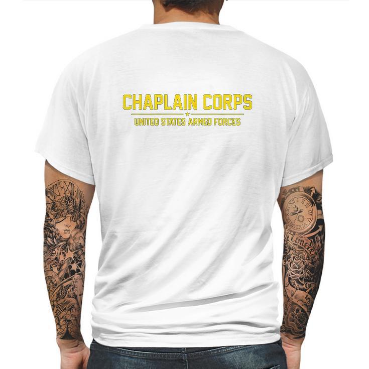 United States Army Chaplain Corps Mens Back Print T-shirt