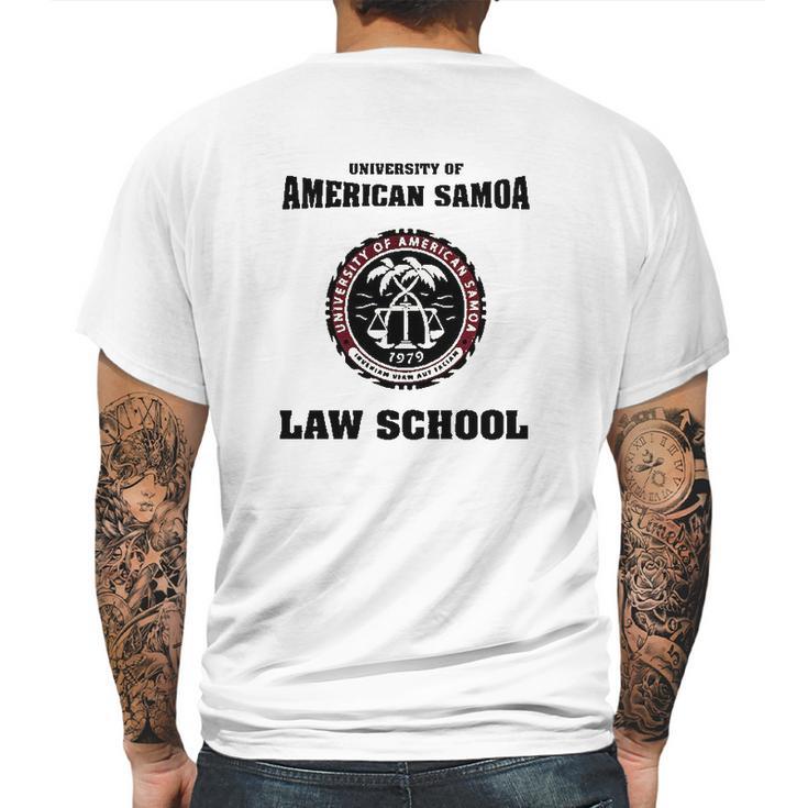 University Of American Samoa Law School Mens Back Print T-shirt