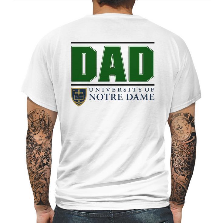 University Of Notre Dame Proud Dad Parents Day 2020 Mens Back Print T-shirt