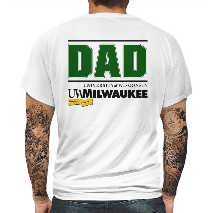 University Of Wisconsin Milwaukee Proud Dad Parents Day 2020 Mens Back Print T-shirt