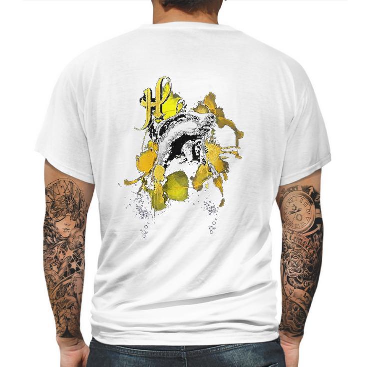 Urban Elegance Hufflepuff Badger Mens Back Print T-shirt