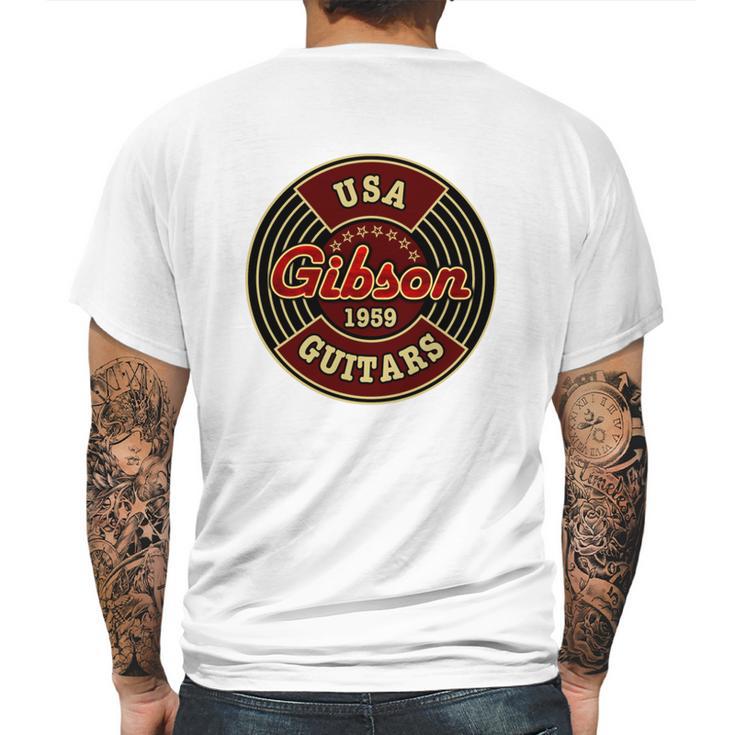 Usa Gibson Guitars 1959 Mens Back Print T-shirt