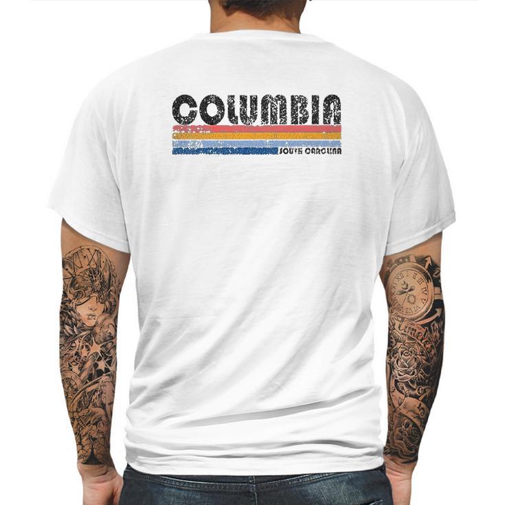 Vintage 1980S Style Columbia Mens Back Print T-shirt