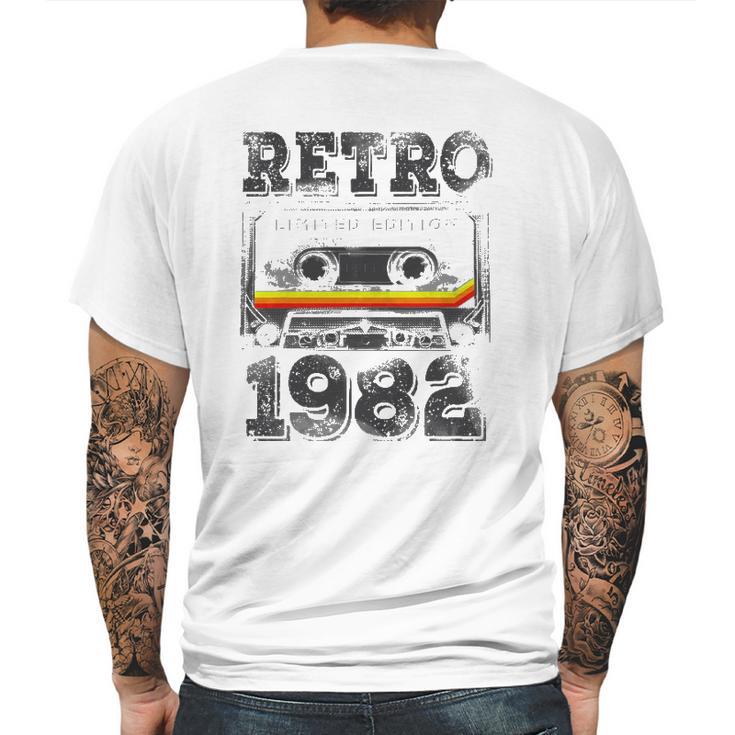 Vintage 1982  40 Years Old Cassette Tape 40Th Birthday Mens Back Print T-shirt