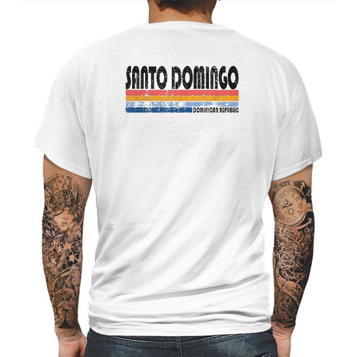 Vintage 70S 80S Style Santo Domingo Mens Back Print T-shirt