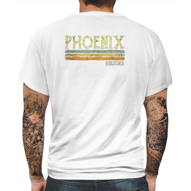 Vintage Phoenix Arizona Az Love Mens Back Print T-shirt