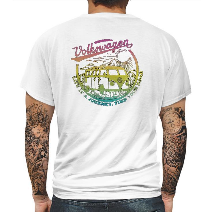 Volkswagen Life Is A Journey Mens Back Print T-shirt