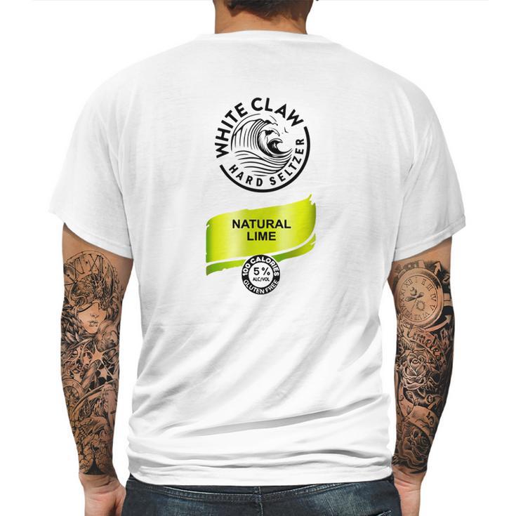 White Claw Hard Seltzer Natural Lime Shirt Mens Back Print T-shirt