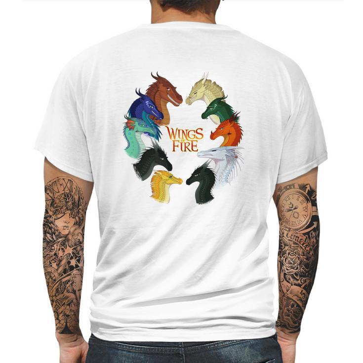 Wings Of Fire All Together Dragon Mens Back Print T-shirt