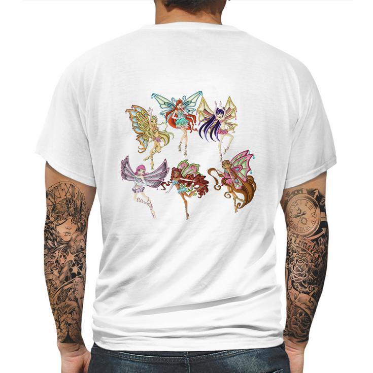 Winx Club Enchantix Shirt Mens Back Print T-shirt