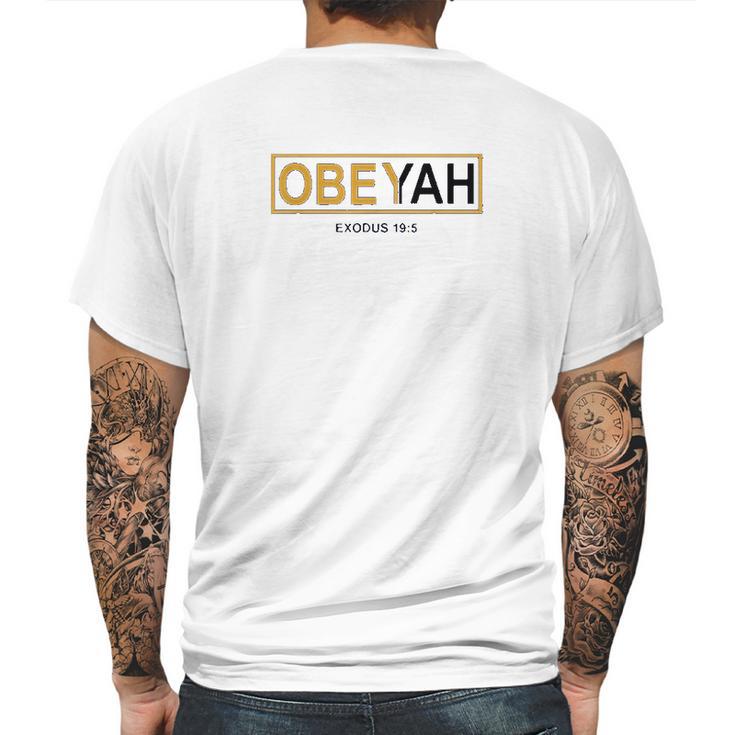 Yahweh Yahshua Yeshua Torah Yahuah Elohim Mens Back Print T-shirt