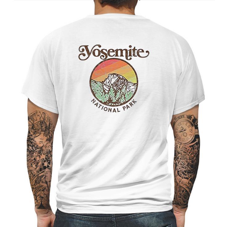 Yosemite National Park Vintage Style Retro 80S Mens Back Print T-shirt