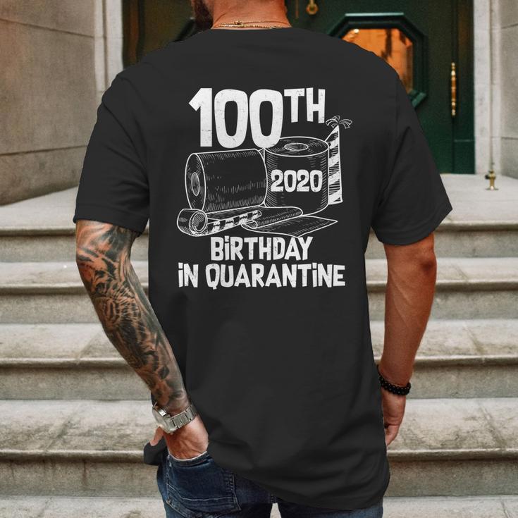 100Th Birthday In Quarantine Toilet Paper Party Mens Back Print T-shirt Gifts for Men