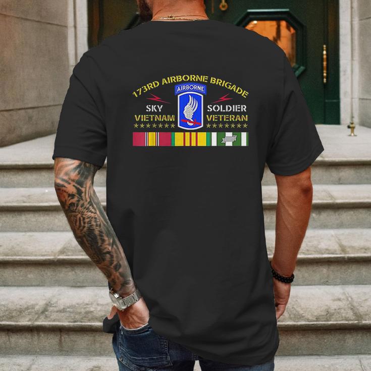 173Rd Airborne Brigade Vietnam Veteran Mens Back Print T-shirt Gifts for Men