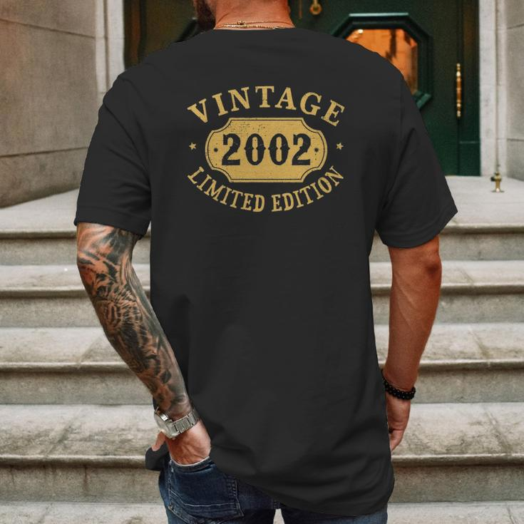 19 Years Old 19Th Birthday Anniversary Gift Limited 2002 Ver2 Mens Back Print T-shirt Gifts for Men