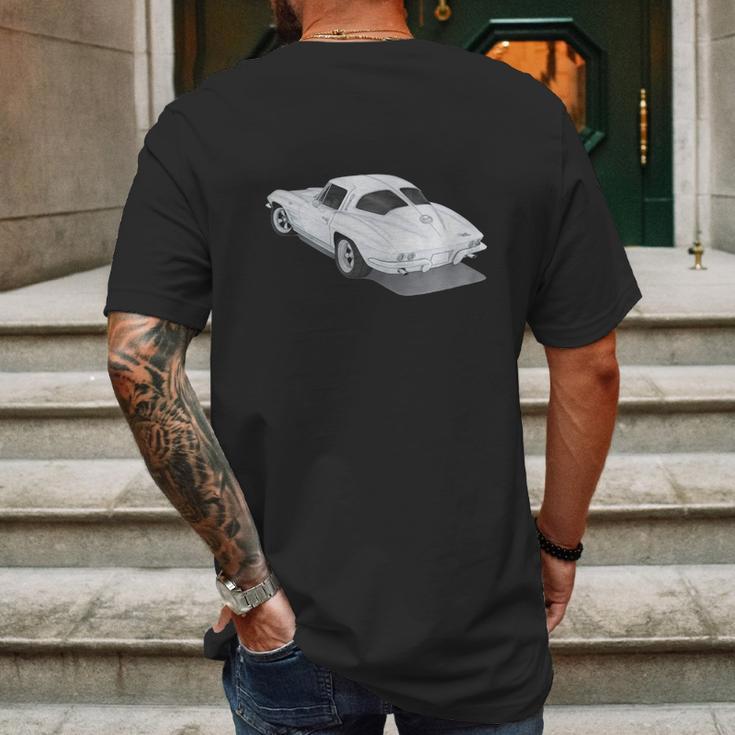 1963 Corvette Stingray Mens Back Print T-shirt Gifts for Men