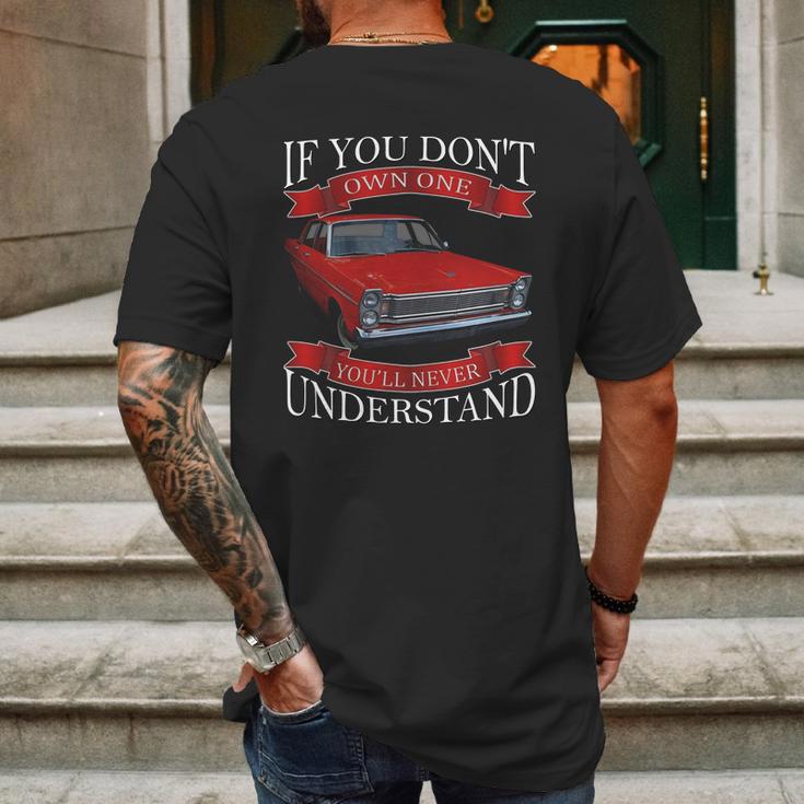 1965 Ford Galaxie Mens Back Print T-shirt Gifts for Men