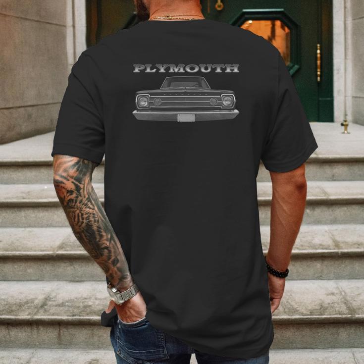 1966 Plymouth Belvedere Ii Front Black Mens Back Print T-shirt Gifts for Men