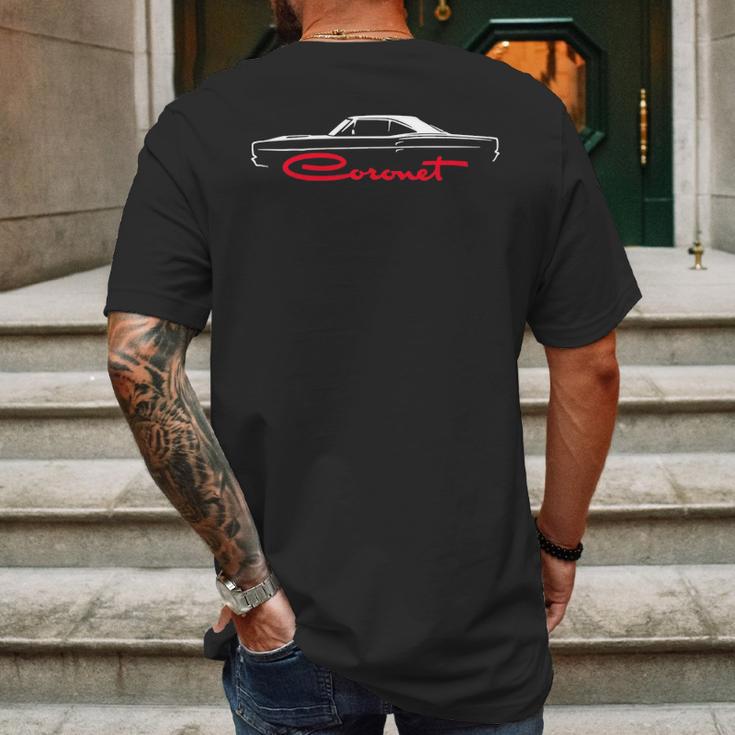 1968 1969 Dodge Coronet V2 Mens Back Print T-shirt Gifts for Men