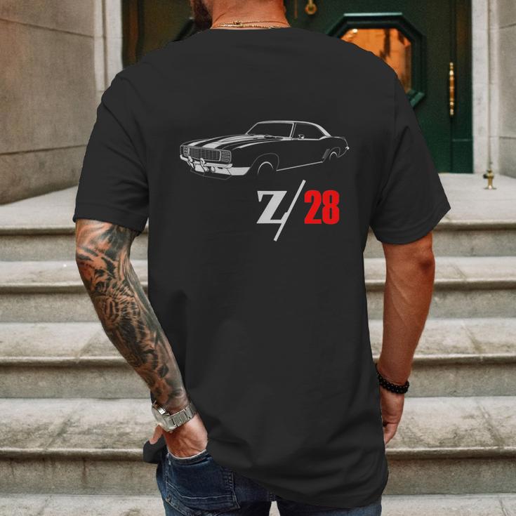 1969 Camaro Z28 Vintage T-Shirts Mens Back Print T-shirt Gifts for Men