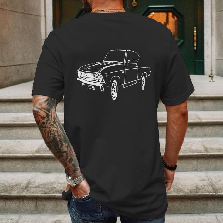 1969 Chevrolet Chevelle 396 Ss Mens Mens Back Print T-shirt Gifts for Men