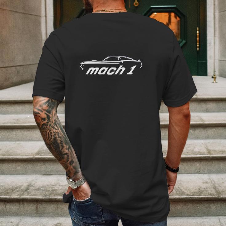 1969 Ford Mustang Mach 1 Classic Mens Back Print T-shirt Gifts for Men