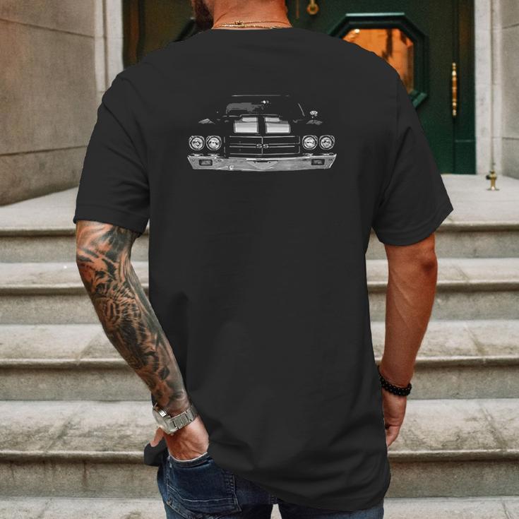 1970 Chevelle Front Grill View Mens Back Print T-shirt Gifts for Men