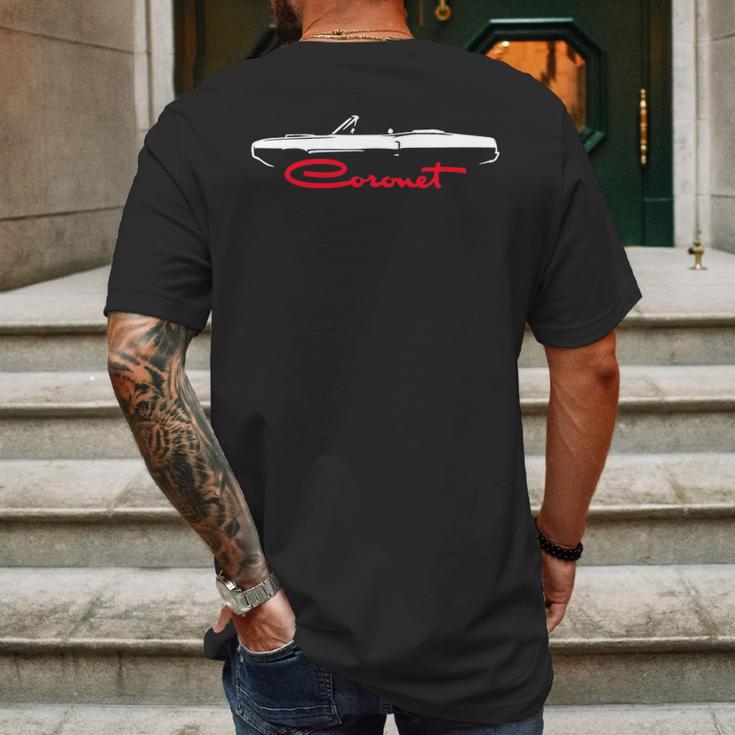 1970 Dodge Coronet Convertible Mens Back Print T-shirt Gifts for Men