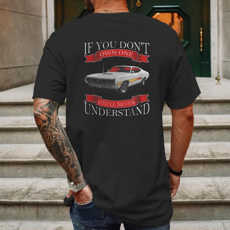 1970 Ford Torino Gt Back Side Mens Back Print T-shirt Gifts for Men