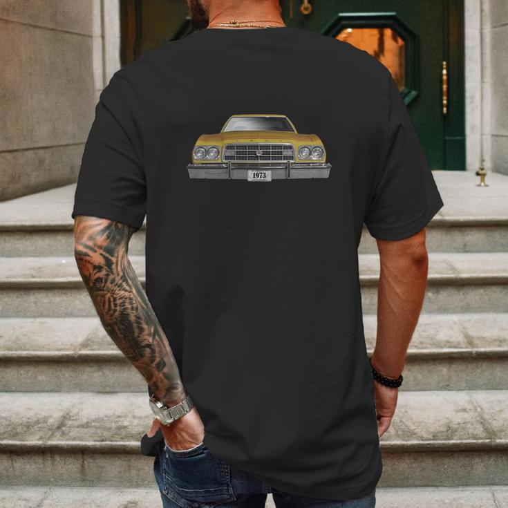 1973 Ford Gran Torino Two Sided Gold Mens Back Print T-shirt Gifts for Men