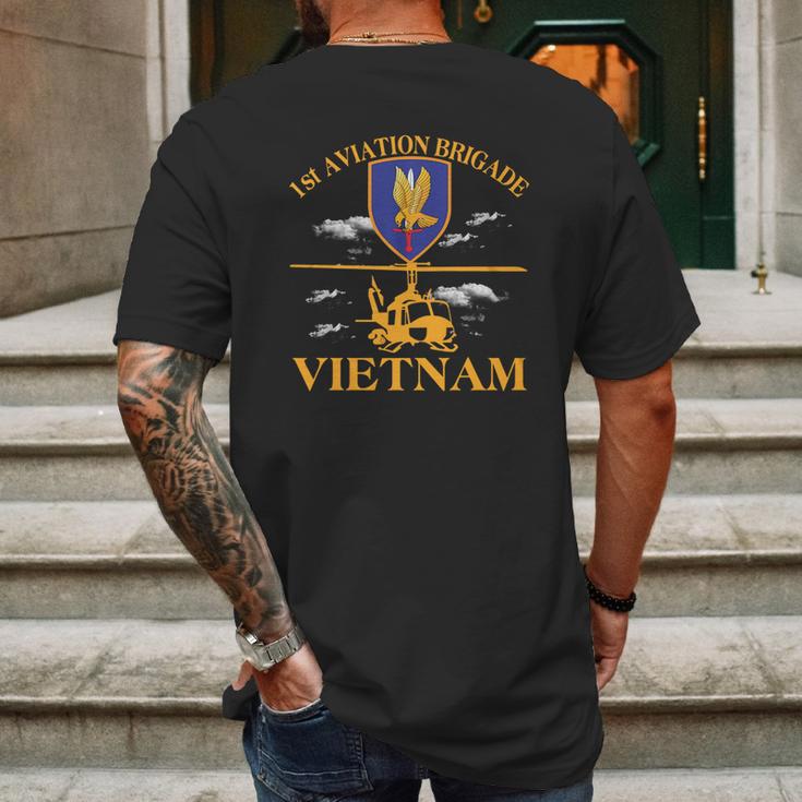 1St Aviation Brigade Mens Back Print T-shirt Gifts for Men