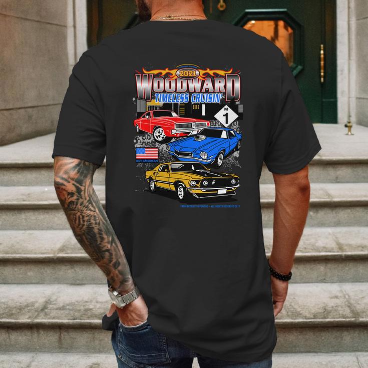 2021 Woodward Timeless Muscle Mens Back Print T-shirt Gifts for Men