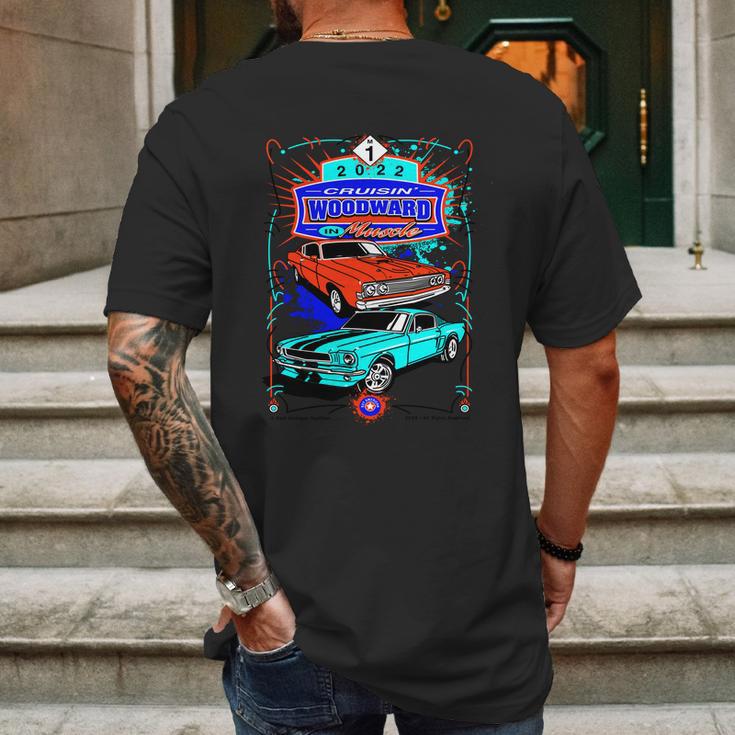 2022 Cruisin Woodward M1 In Muscle Car Cruise Mens Back Print T-shirt Gifts for Men