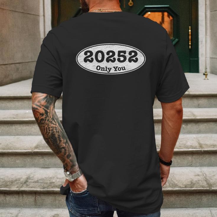 20252 Only You Oval Logo Graphic Design Printed Casual Daily Basic Mens Back Print T-shirt Gifts for Men