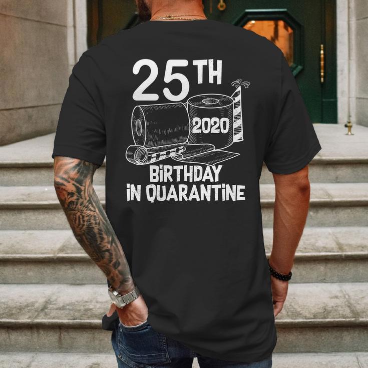 25Th Birthday In Quarantine Toilet Paper Party Mens Back Print T-shirt Gifts for Men