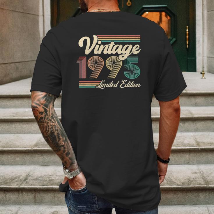 26 Years Old Gifts Born In 1995 Vintage 26Th Birthday Retro Mens Back Print T-shirt Gifts for Men