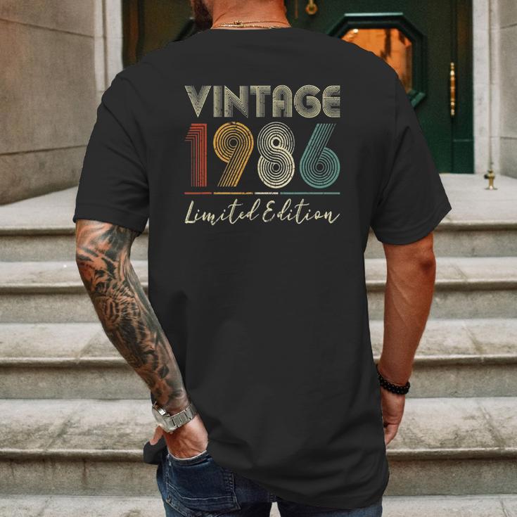 36 Years Old Gifts Vintage 1986 Limited Edition 36Th Birthday Mens Back Print T-shirt Gifts for Men