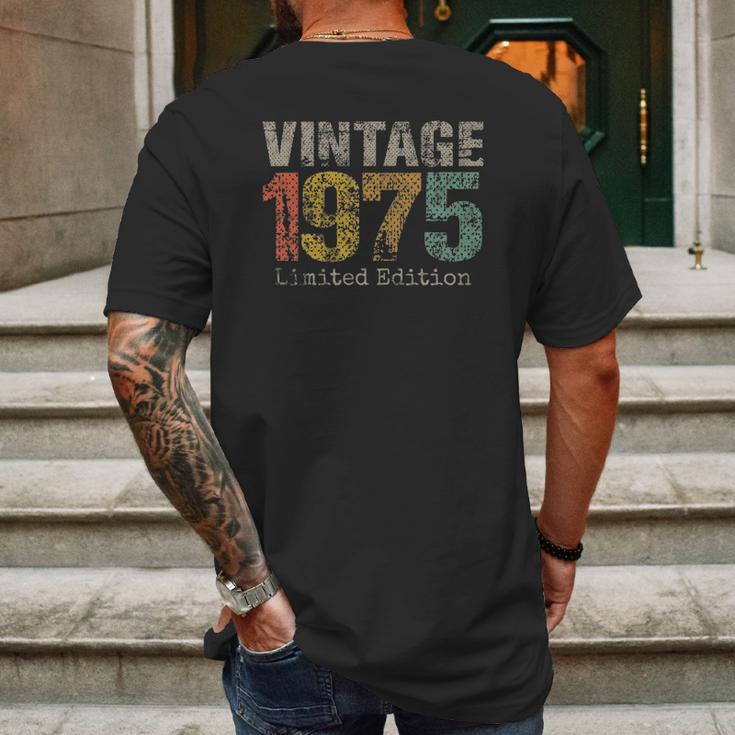 47 Years Old Gifts Vintage 1975 Limited Edition 47Th Birthday Mens Back Print T-shirt Gifts for Men